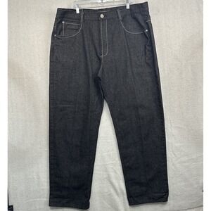 Vintage Y2K Jinzu Jeans Men's‎ 44X34 Black Denim Streetwear Skater Hip hop